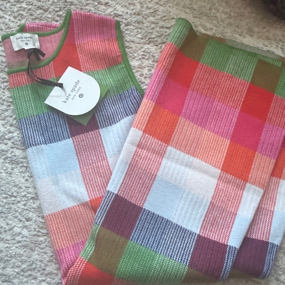Kate Spade x Target Plaid Mini Sweater Dress Size Large - Picture 4 of 4